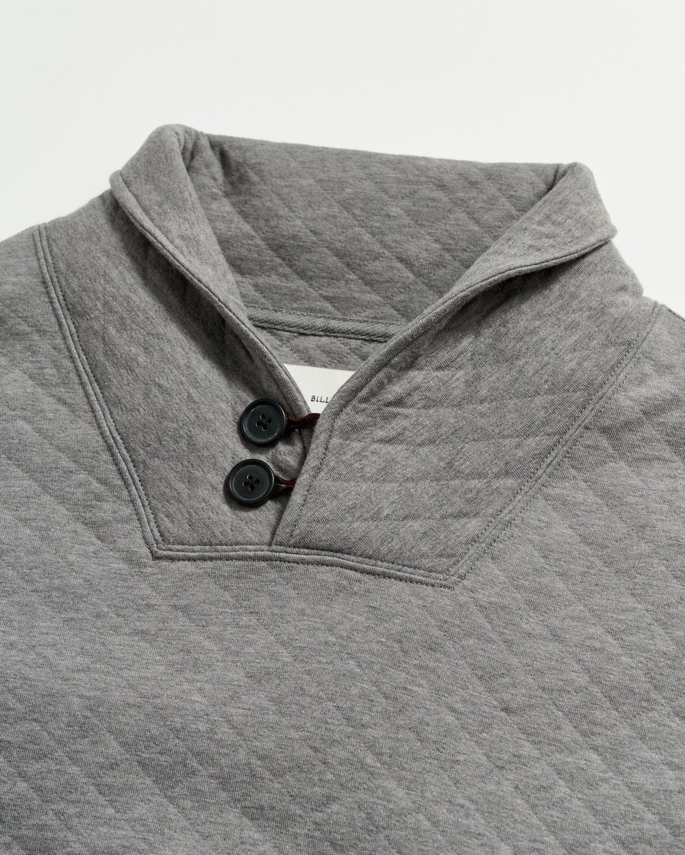 Men Diamond Quilt Shawl Medium Grey | Billy Reid Sweaters &amp; Sweatshirts