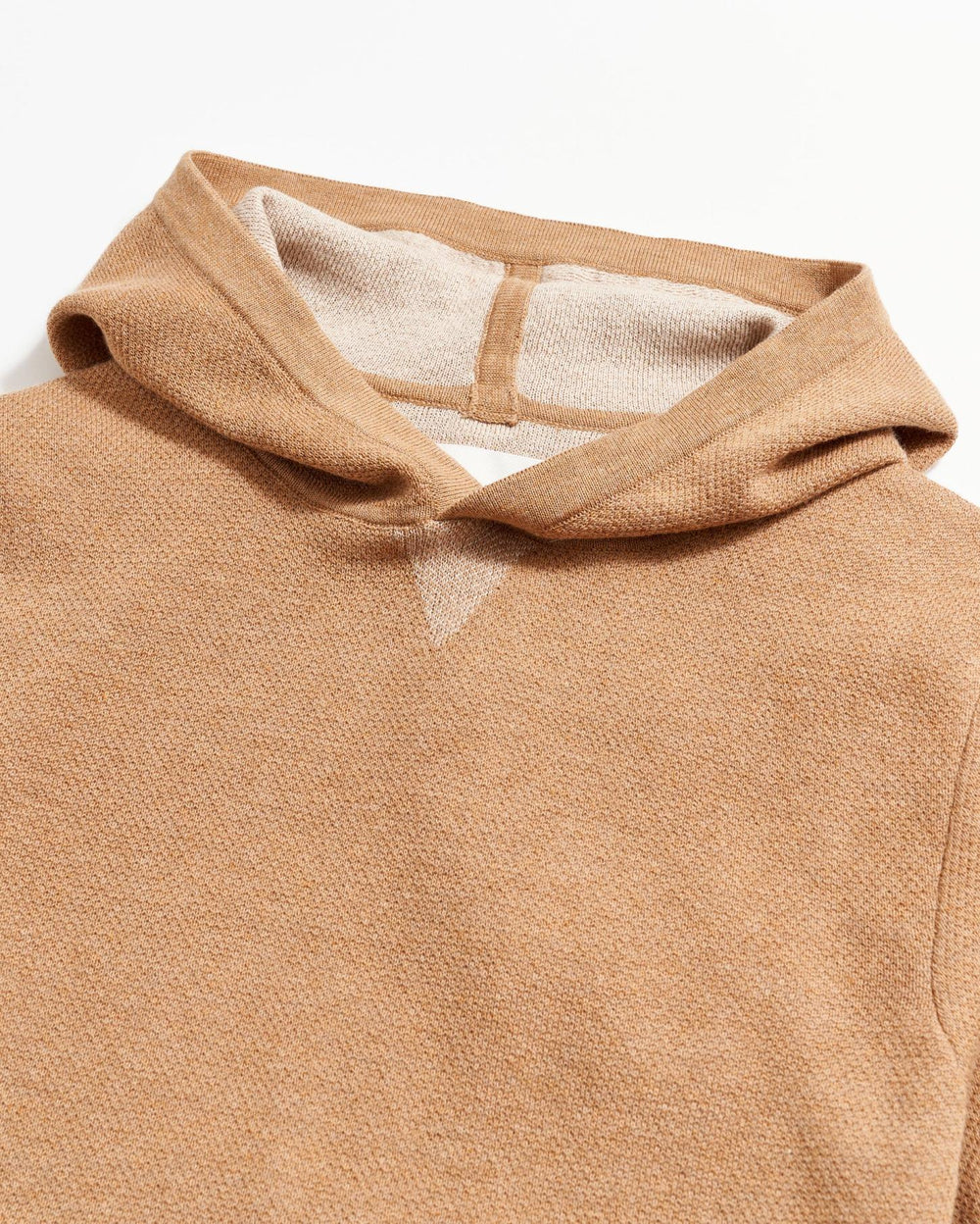 Men Double Knit Hoodie Sweater Camel | Billy Reid Sweaters &amp; Sweatshirts