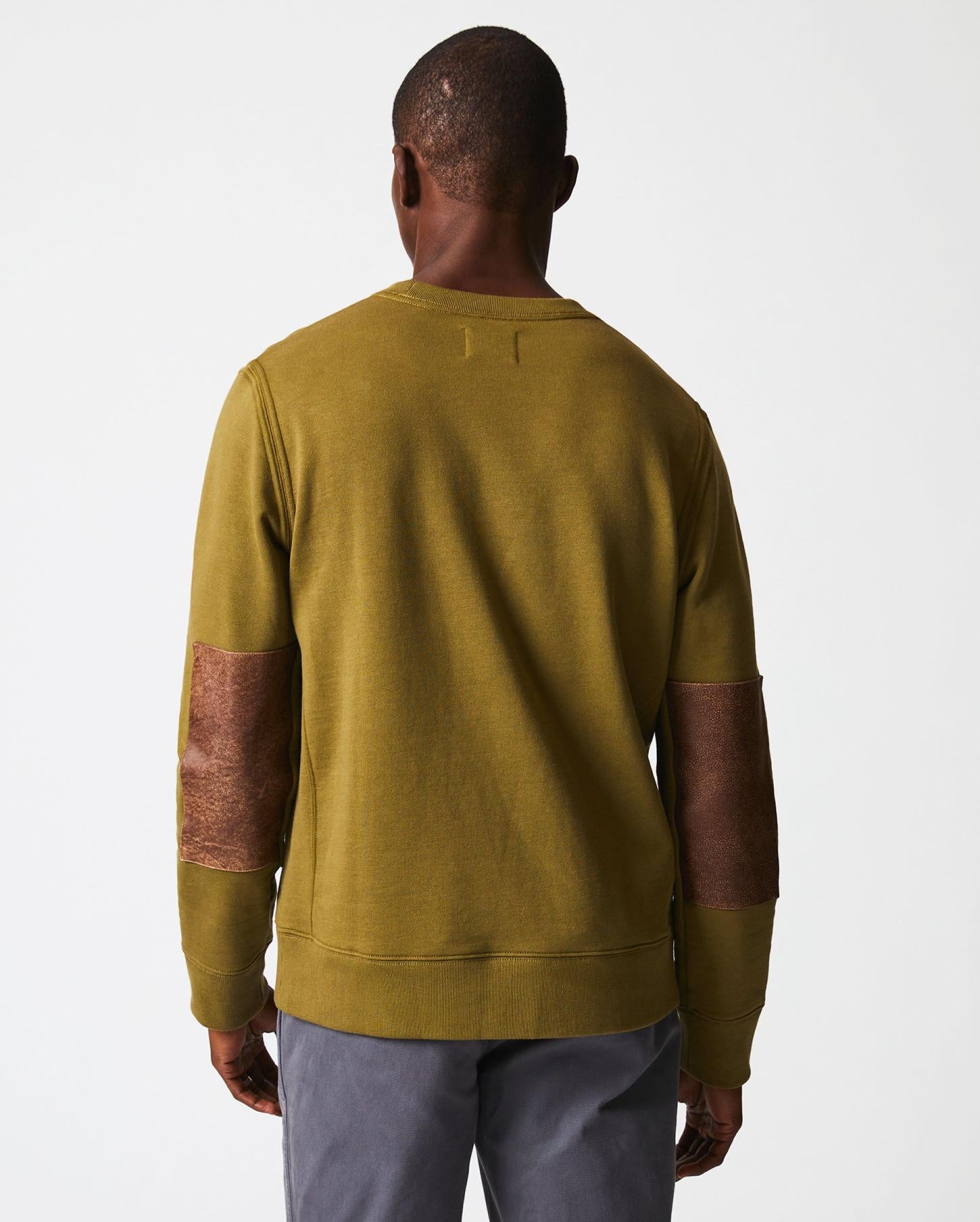 Men Dover Sweatshirt Olive Drab | Billy Reid Sweaters &amp; Sweatshirts