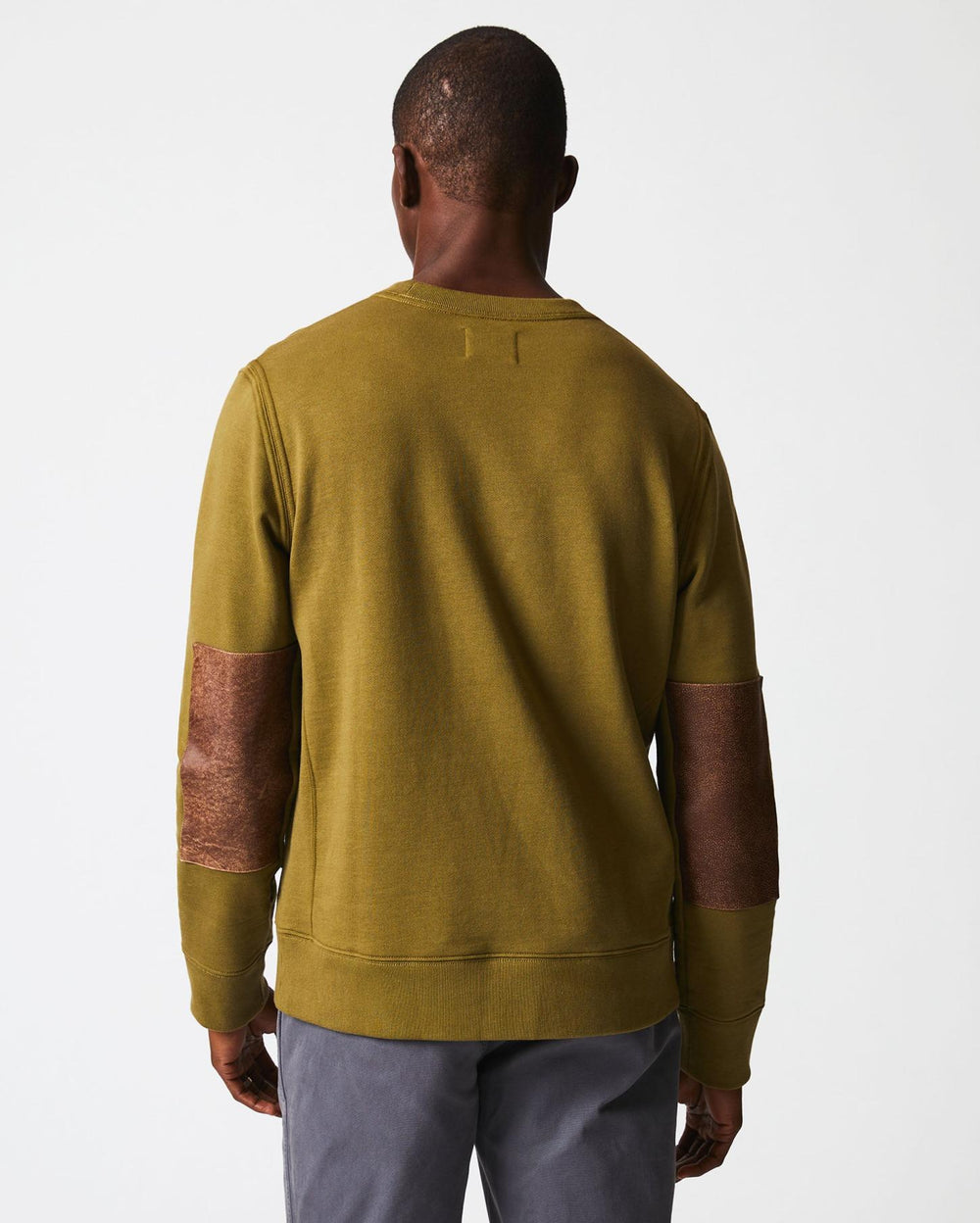 Men Dover Sweatshirt Olive Drab | Billy Reid Sweaters &amp; Sweatshirts