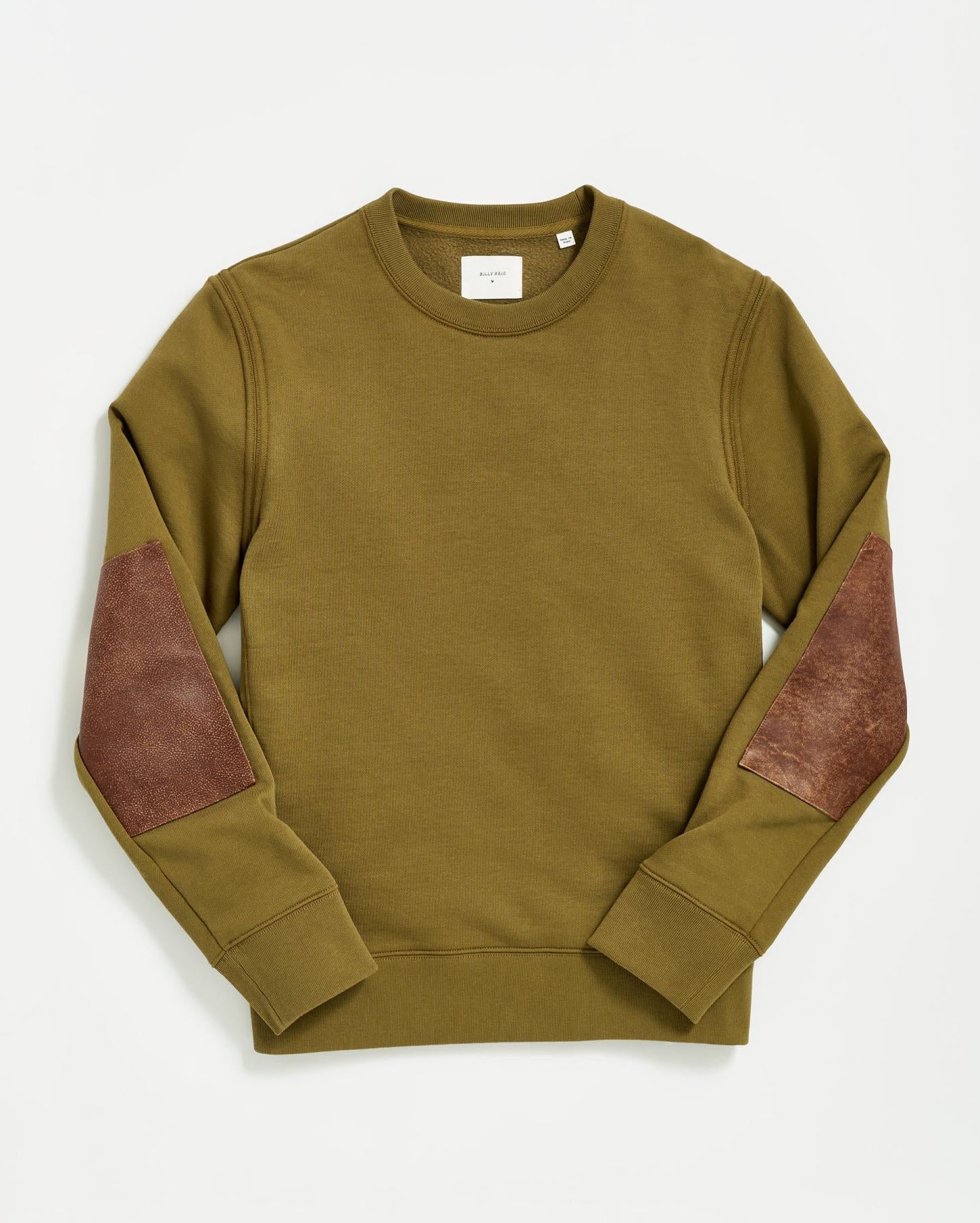 Men Dover Sweatshirt Olive Drab | Billy Reid Sweaters &amp; Sweatshirts