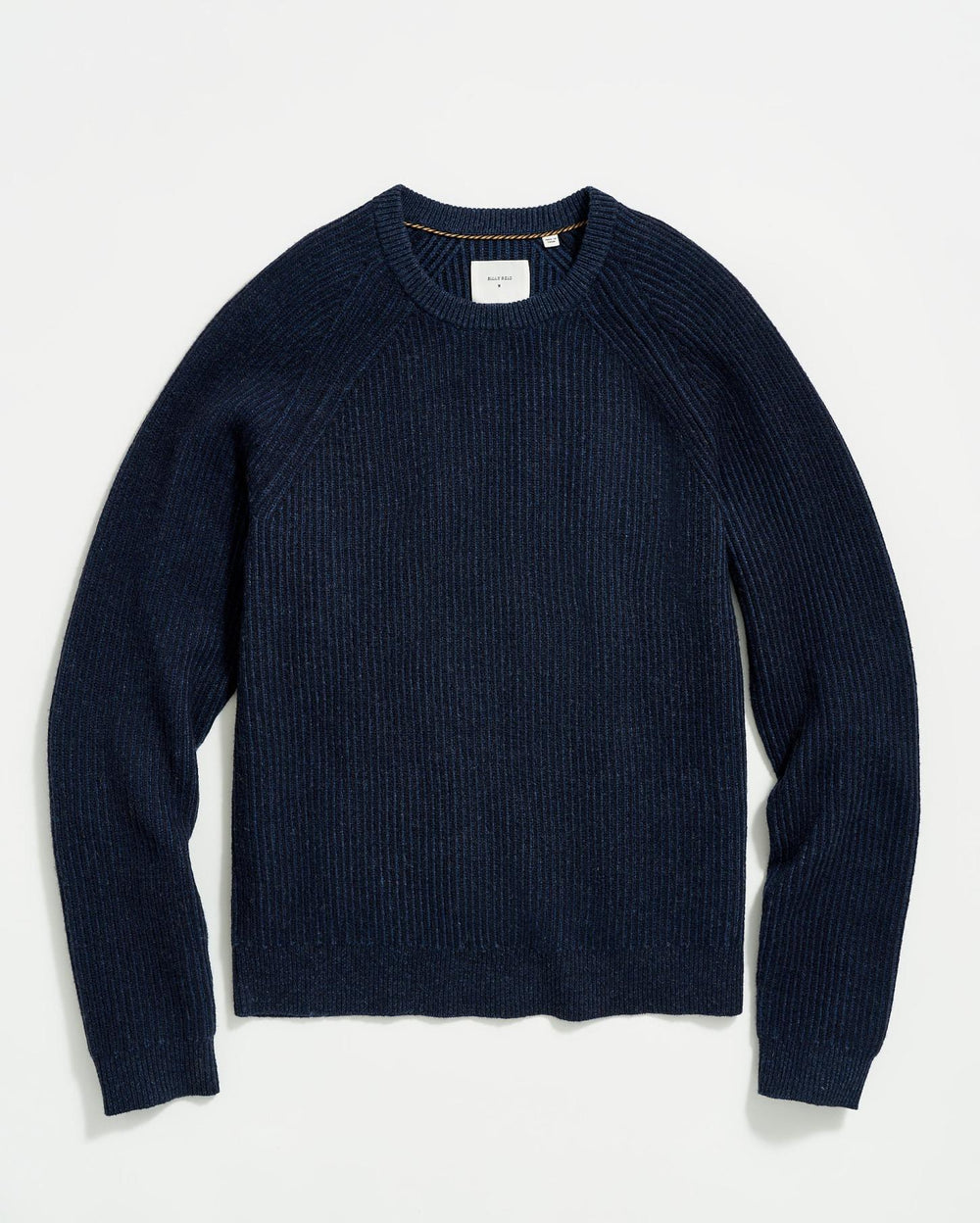 Men Fisherman Rib Crew Navy | Billy Reid Sweaters &amp; Sweatshirts