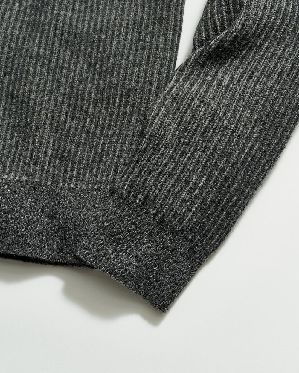 Men Fisherman Rib Half Zip Charcoal/grey | Billy Reid Sweaters &amp; Sweatshirts