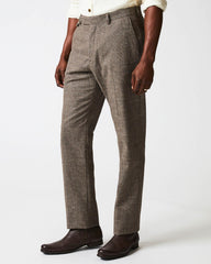 Men Flat Front Trouser Black/brown | Billy Reid Suiting