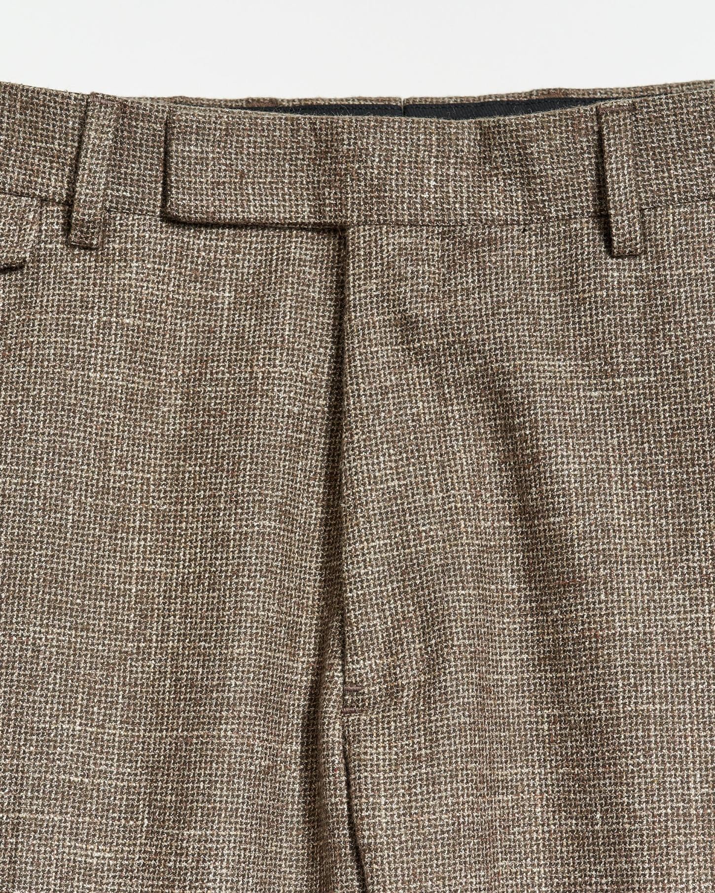 Men Flat Front Trouser Black/brown | Billy Reid Suiting