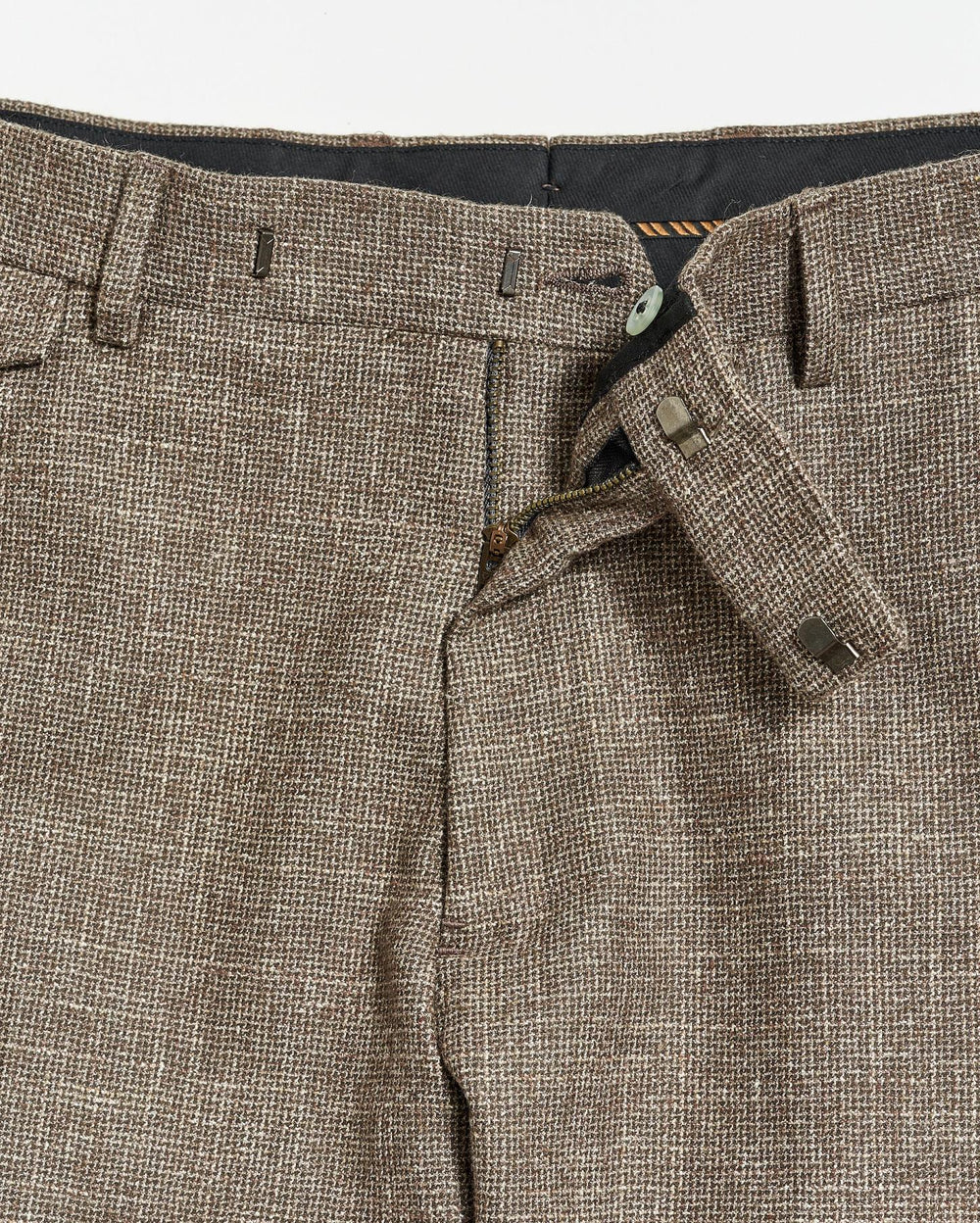 Men Flat Front Trouser Black/brown | Billy Reid Suiting