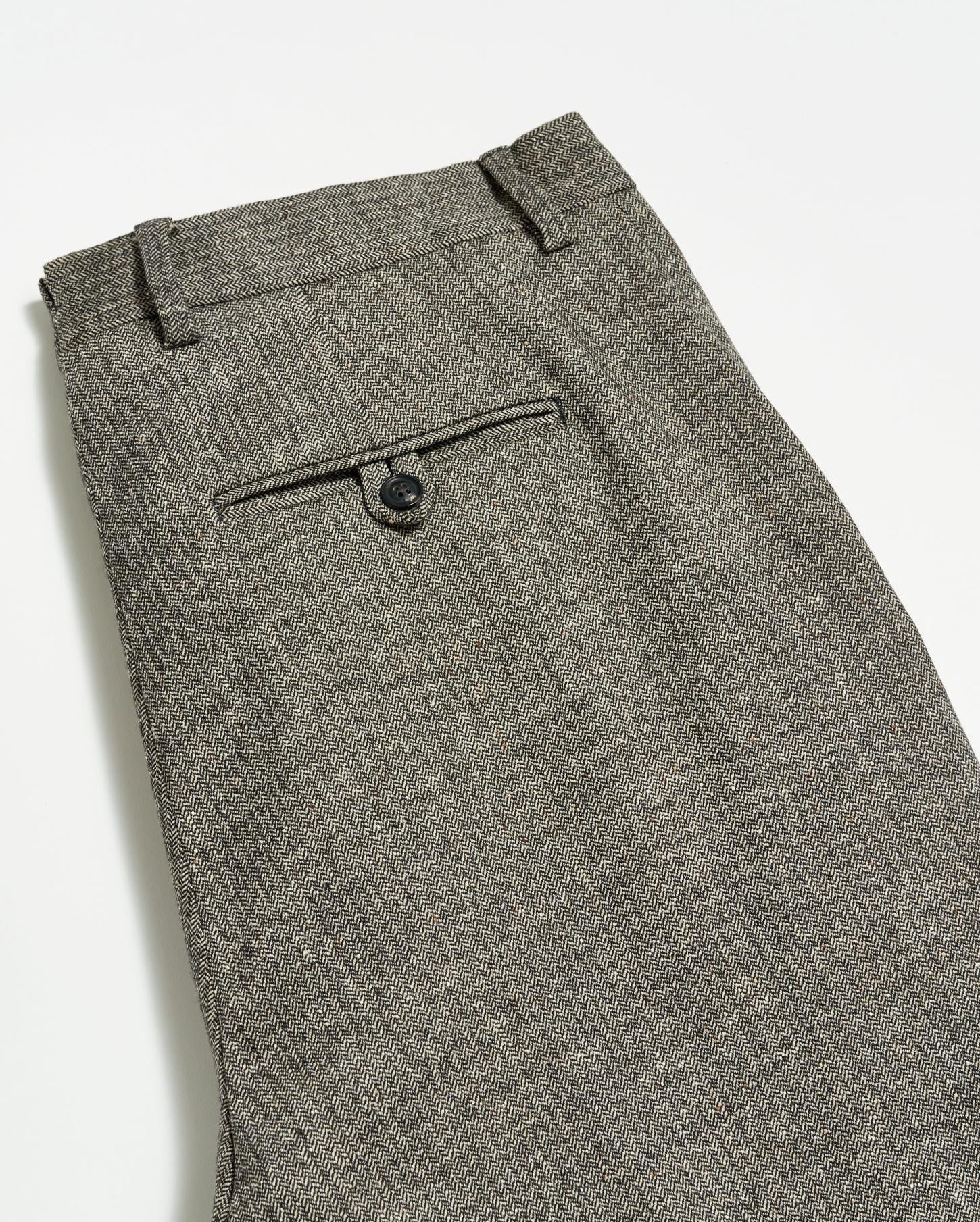 Men Flat Front Trouser Black/white | Billy Reid Bottoms