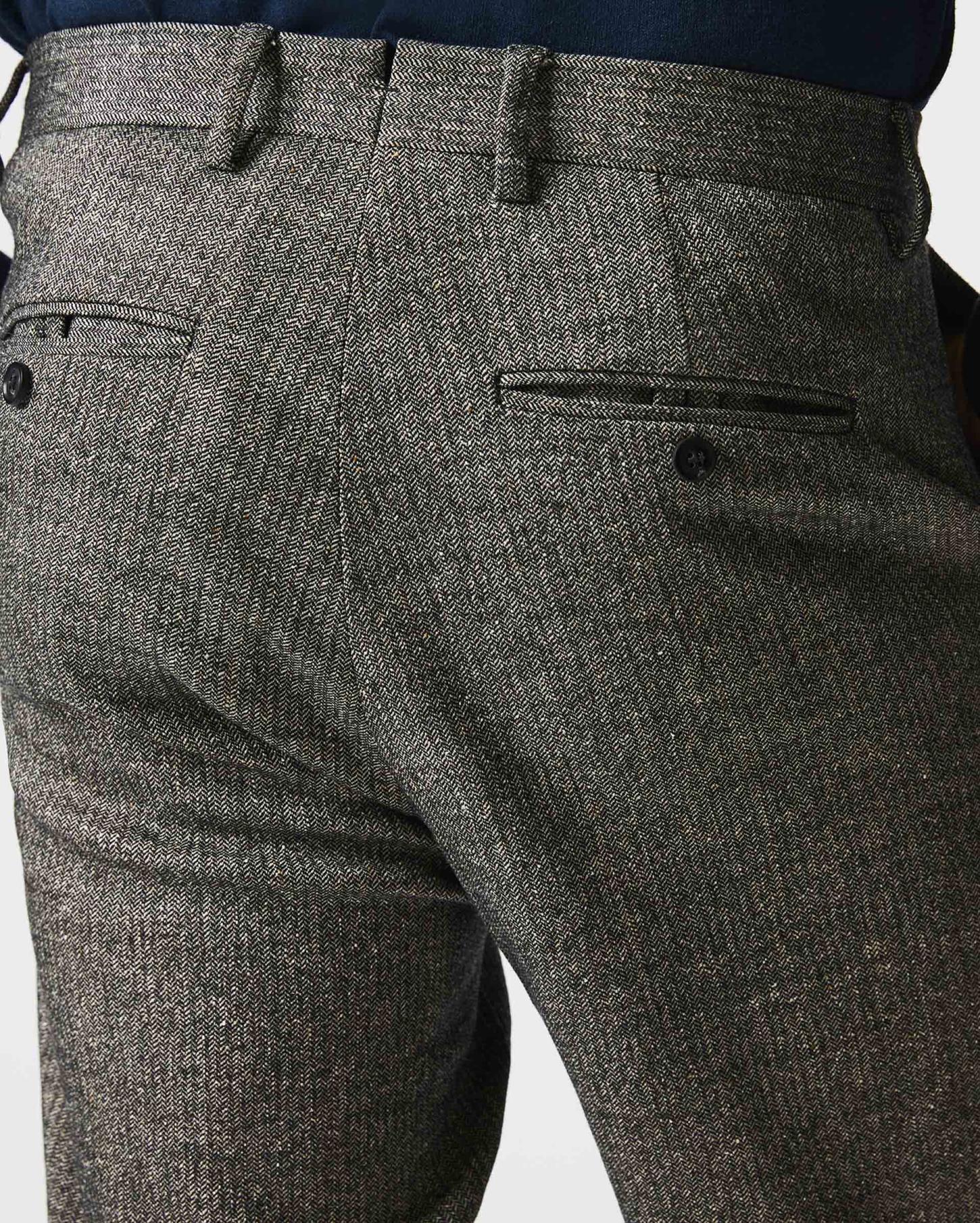 Men Flat Front Trouser Black/white | Billy Reid Bottoms