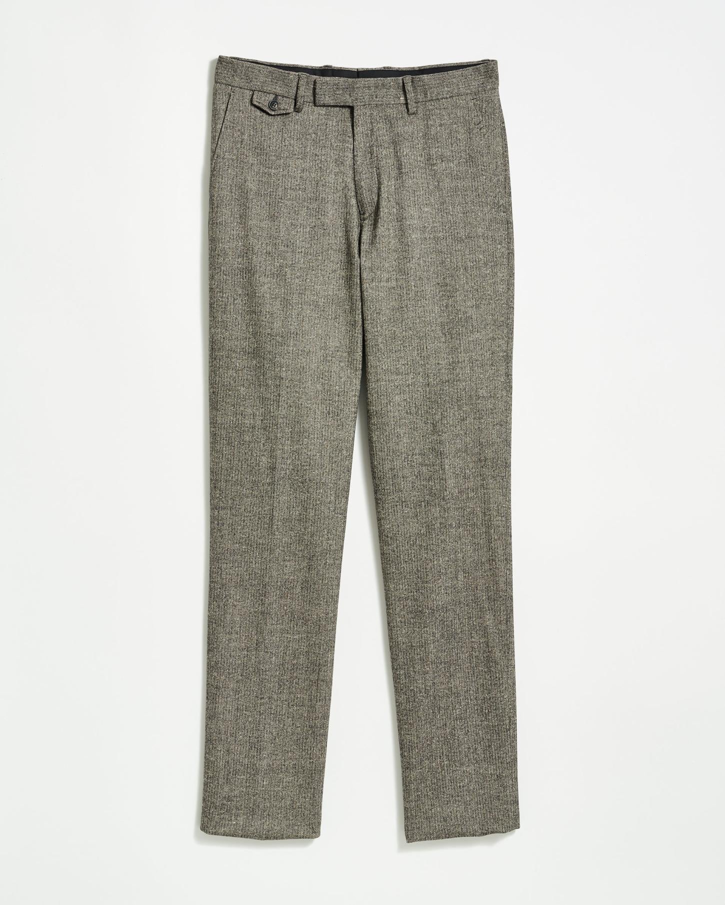 Men Flat Front Trouser Black/white | Billy Reid Bottoms