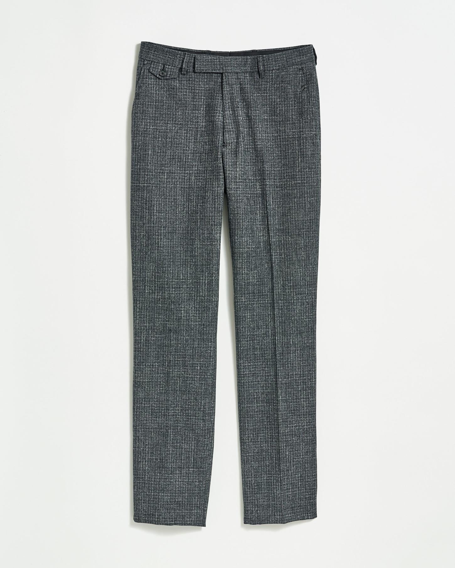 Men Flat Front Trouser Charcoal | Billy Reid Suiting