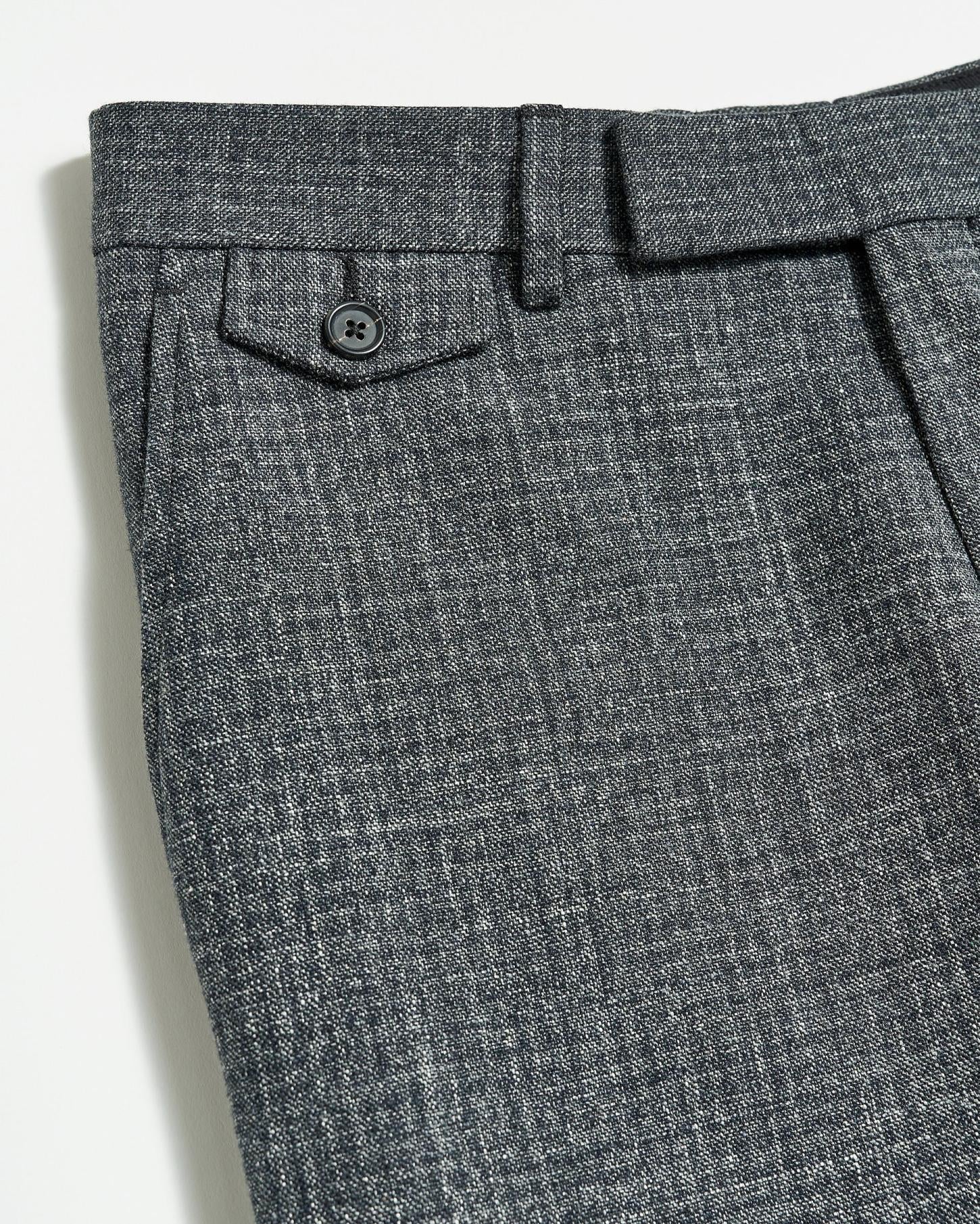 Men Flat Front Trouser Charcoal | Billy Reid Suiting