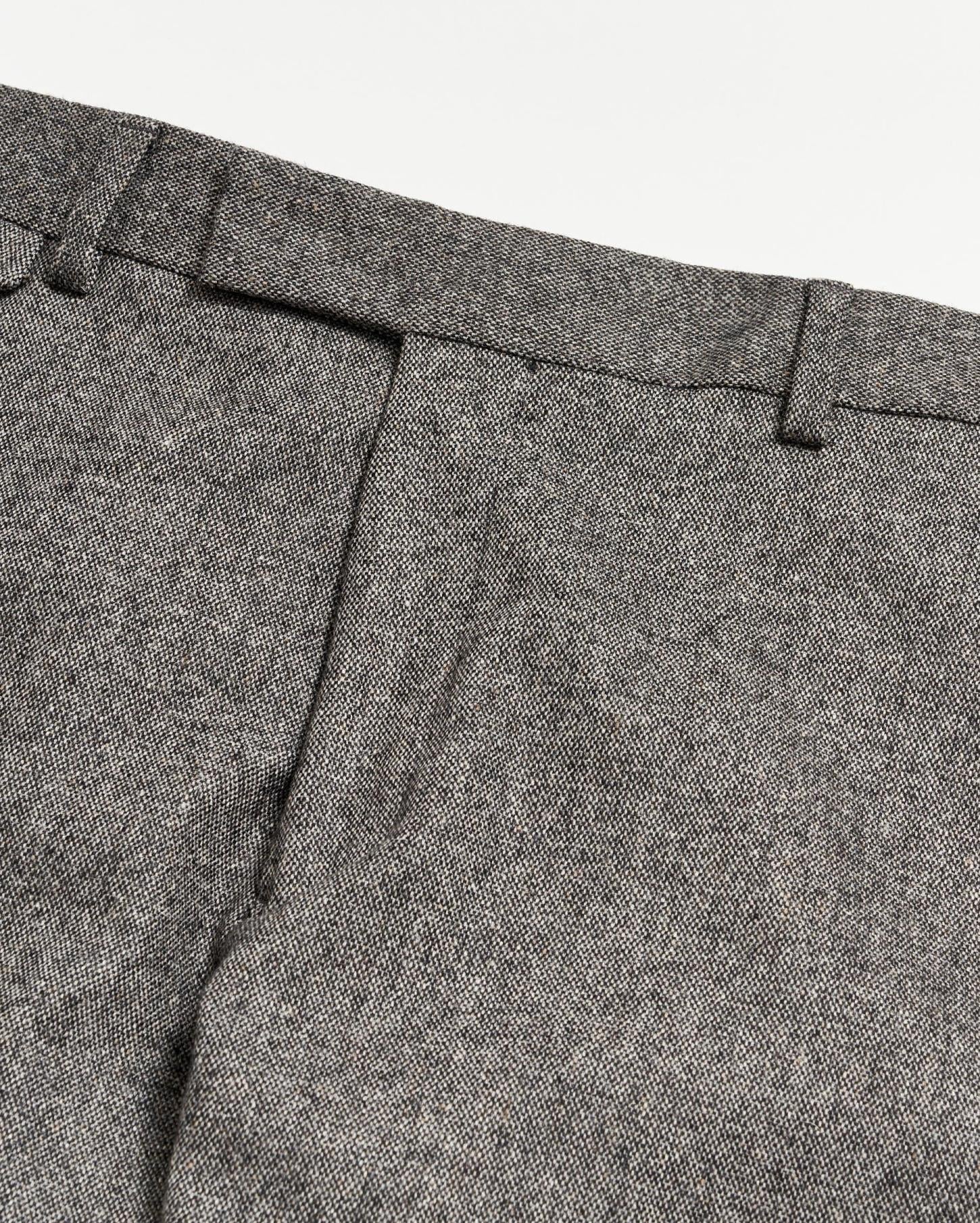 Men Flat Front Trouser Charcoal Grey | Billy Reid Suiting