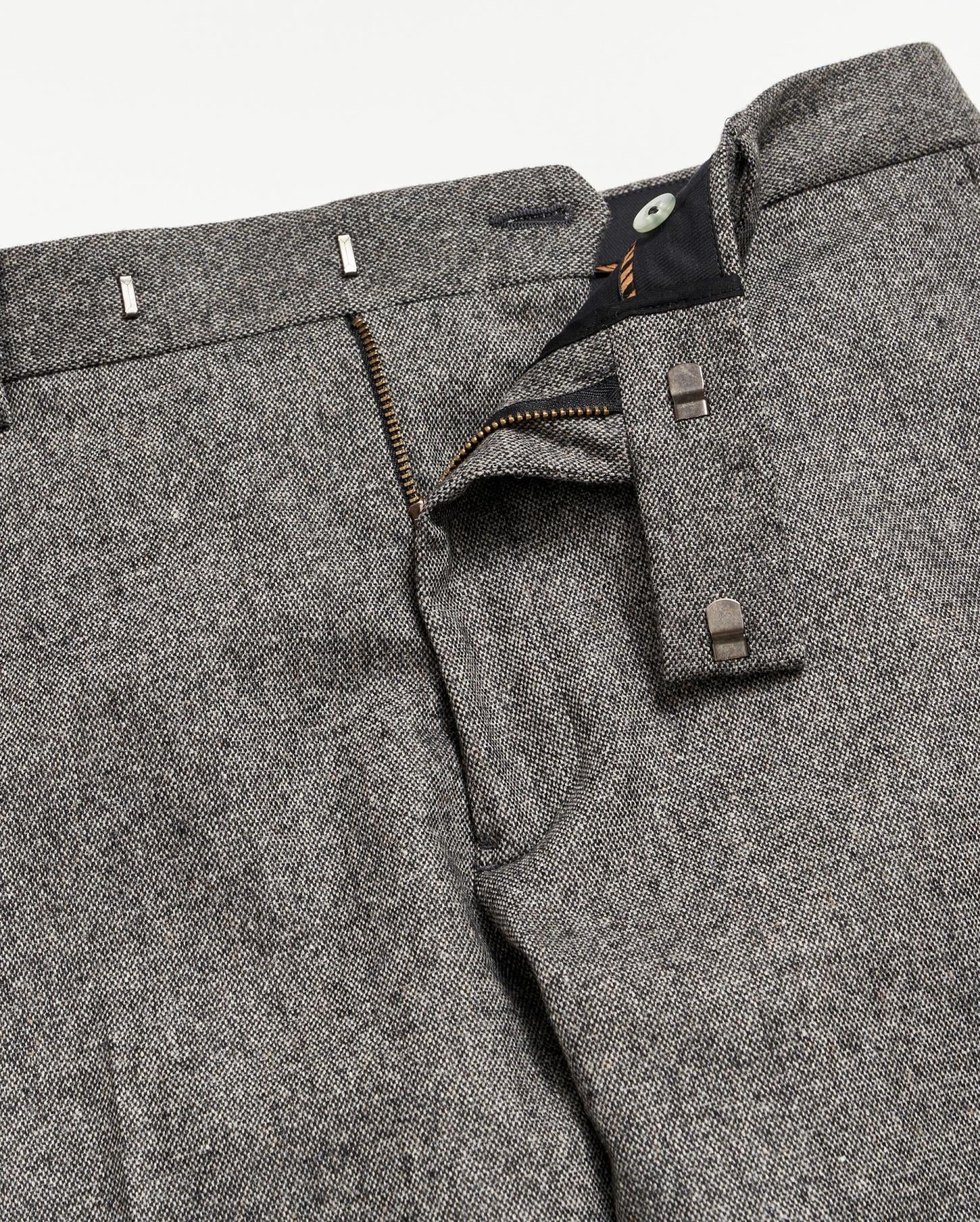 Men Flat Front Trouser Charcoal Grey | Billy Reid Suiting