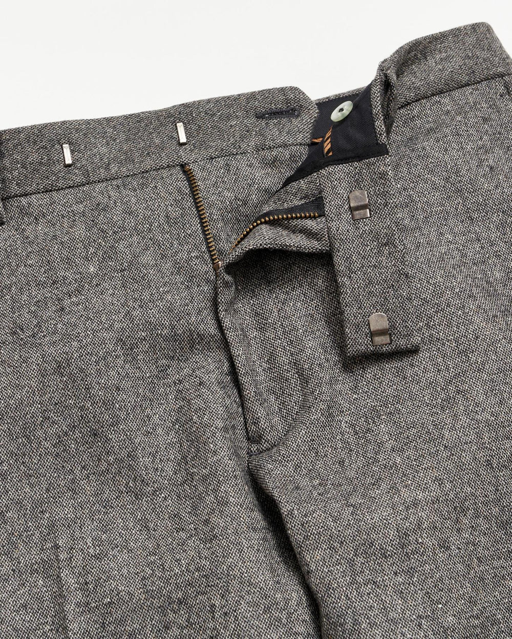 Men Flat Front Trouser Charcoal Grey | Billy Reid Suiting