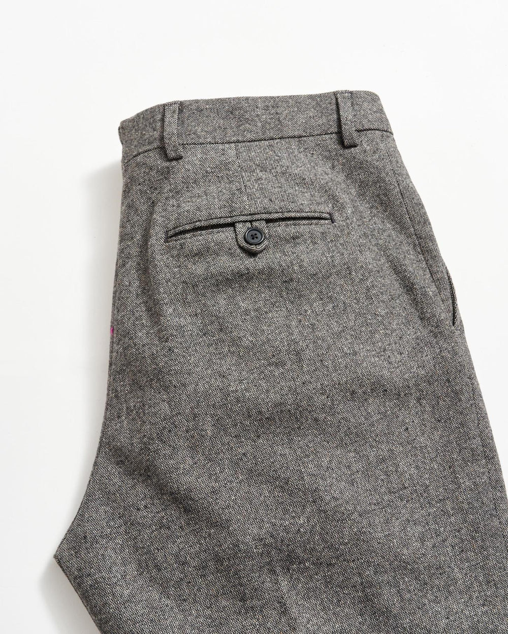Men Flat Front Trouser Charcoal Grey | Billy Reid Suiting
