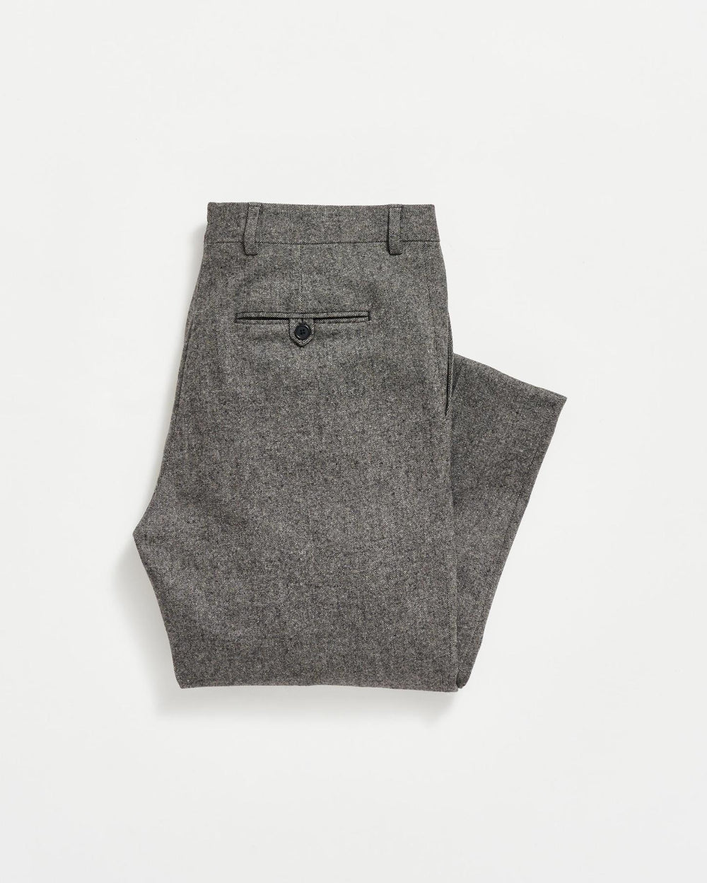 Men Flat Front Trouser Charcoal Grey | Billy Reid Suiting