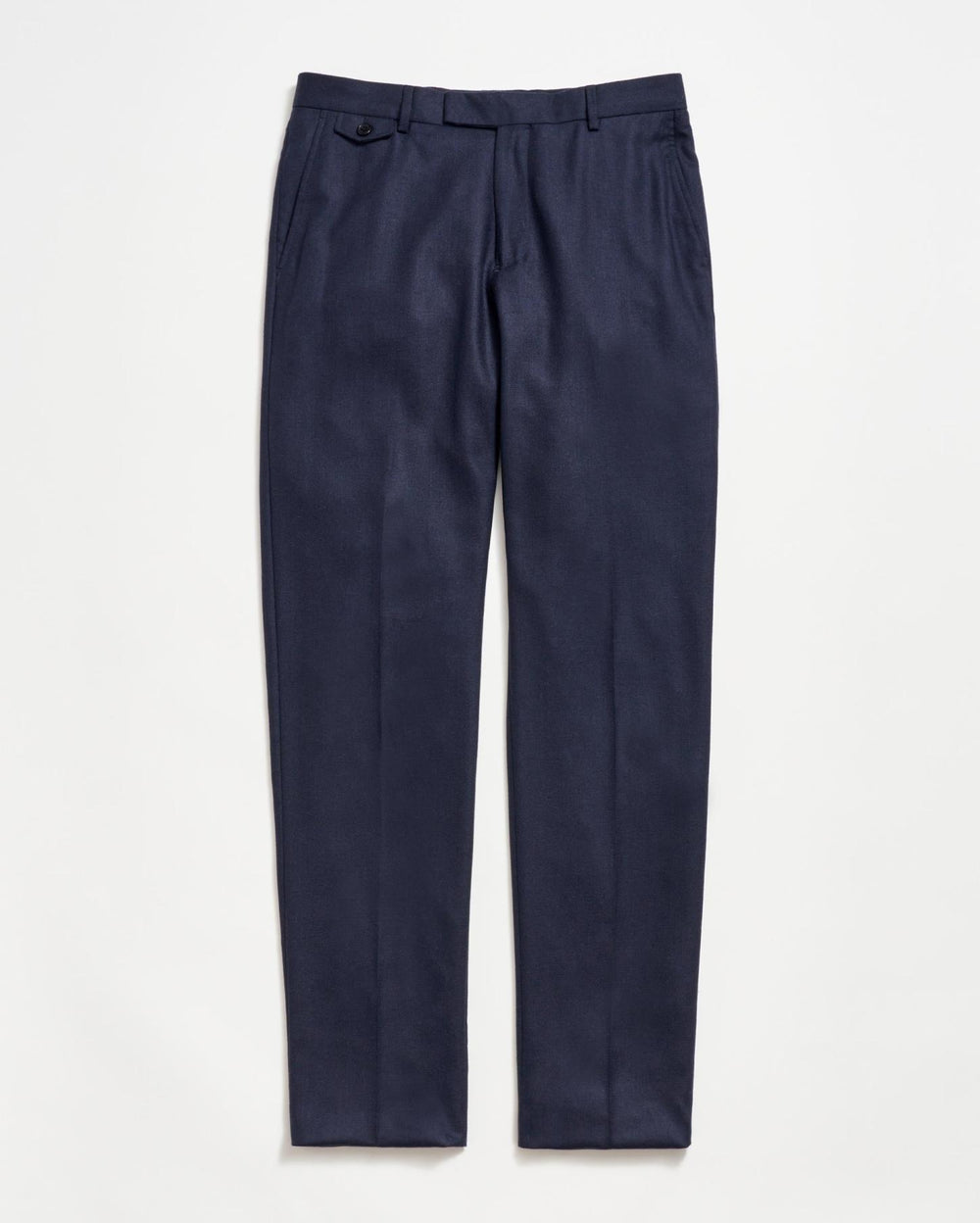 Men Flat Front Trouser Dark Navy | Billy Reid Suiting