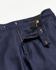 Men Flat Front Trouser Dark Navy | Billy Reid Suiting