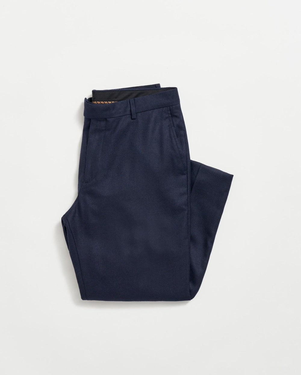 Men Flat Front Trouser Dark Navy | Billy Reid Suiting