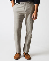 Men Flat Front Trouser Grey | Billy Reid Suiting