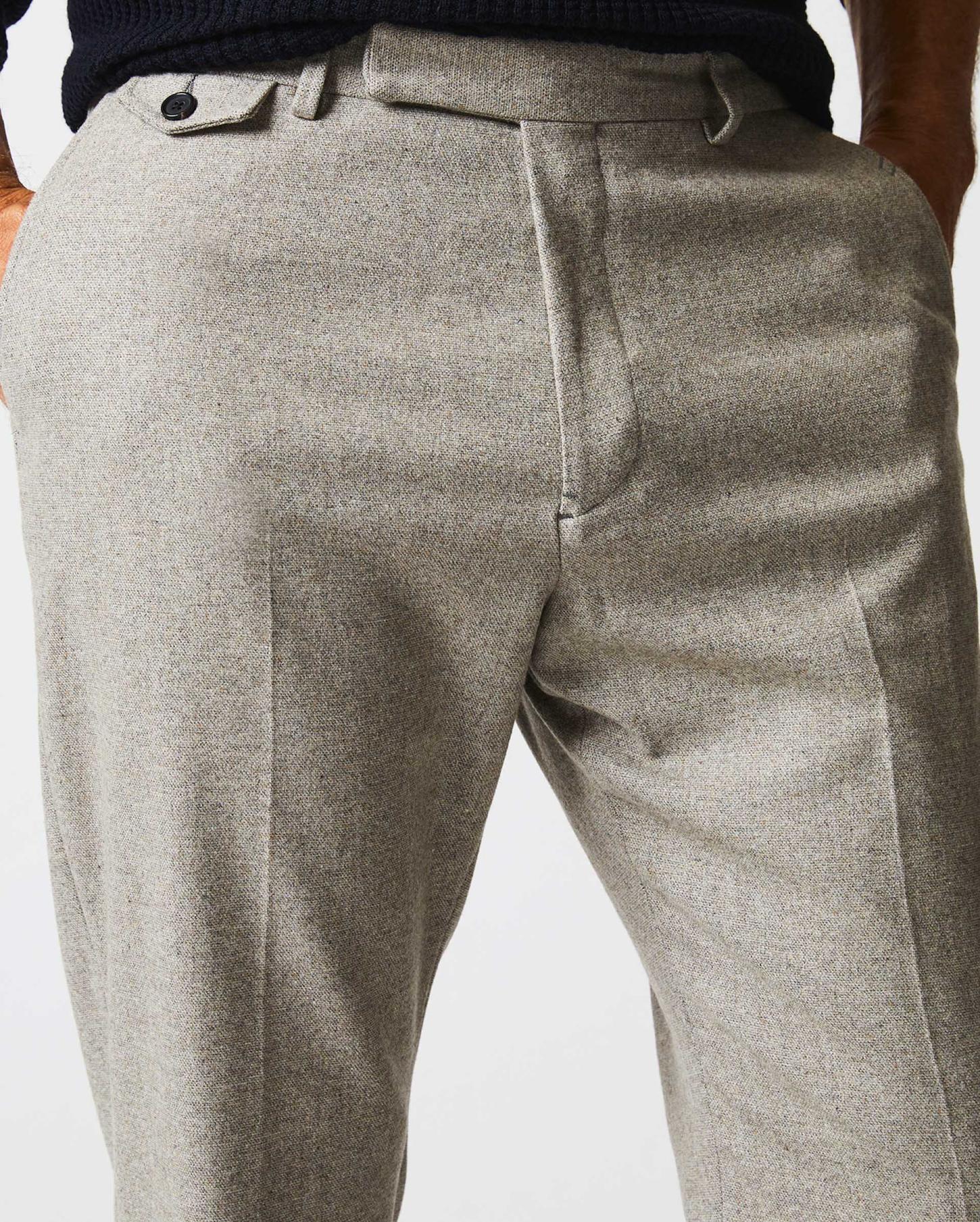 Men Flat Front Trouser Grey | Billy Reid Suiting