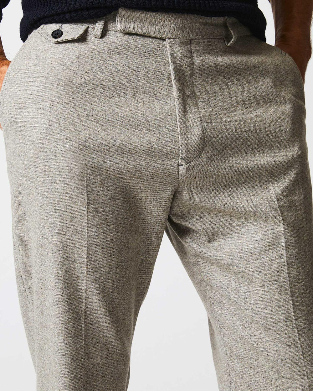 Men Flat Front Trouser Grey | Billy Reid Suiting