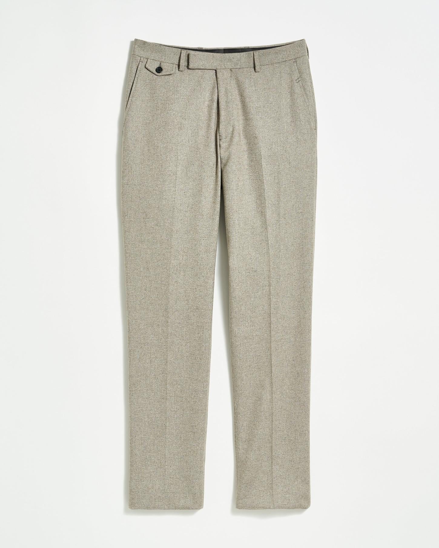 Men Flat Front Trouser Grey | Billy Reid Suiting
