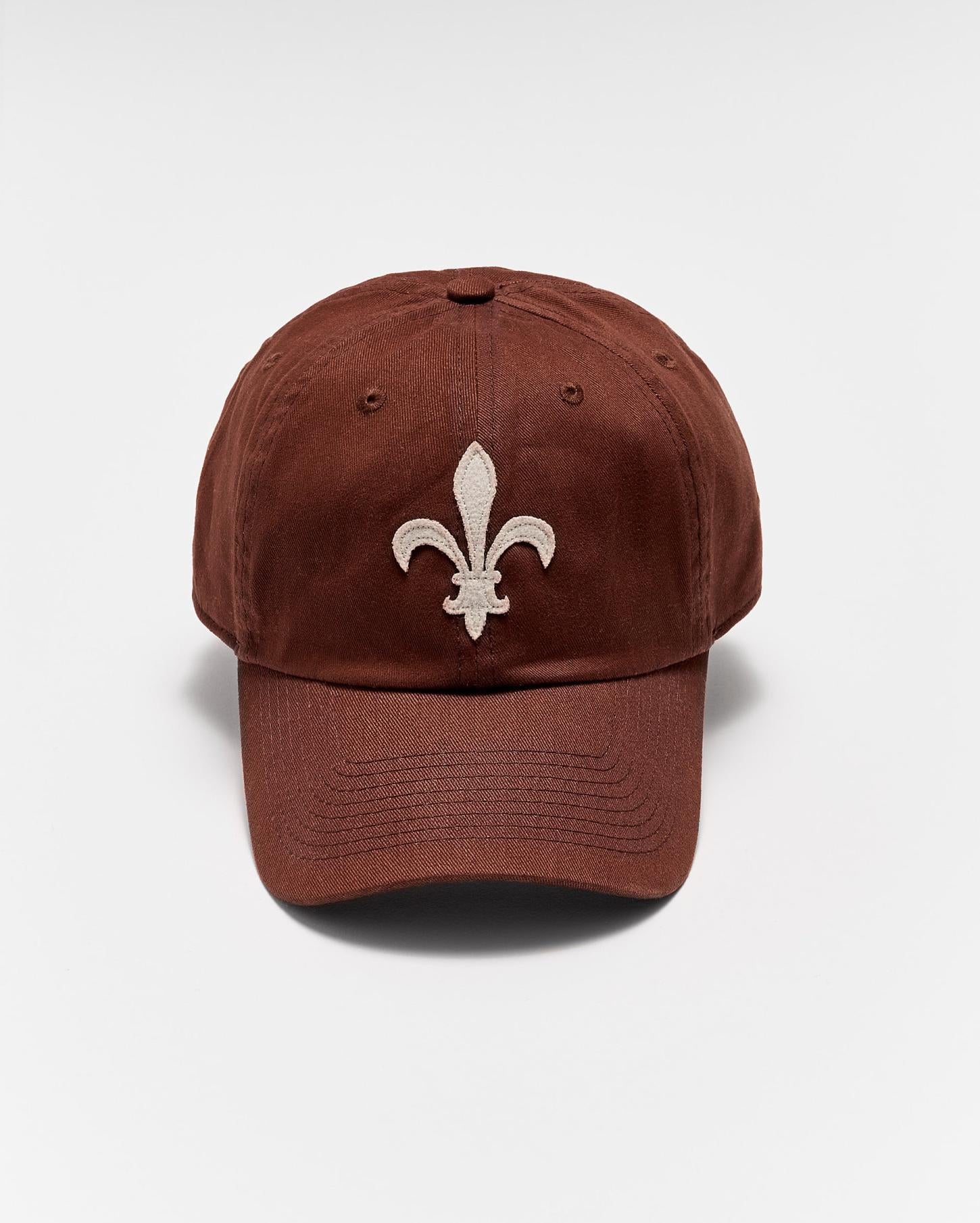 Men Fleur De Lis Cap Billys Brown | Billy Reid Accessories