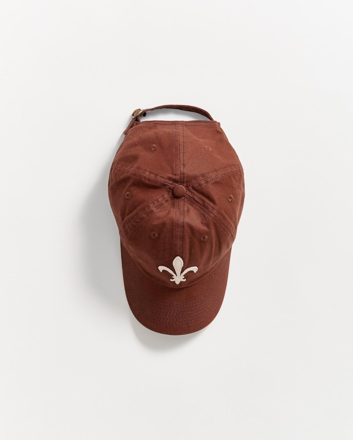 Men Fleur De Lis Cap Billys Brown | Billy Reid Accessories