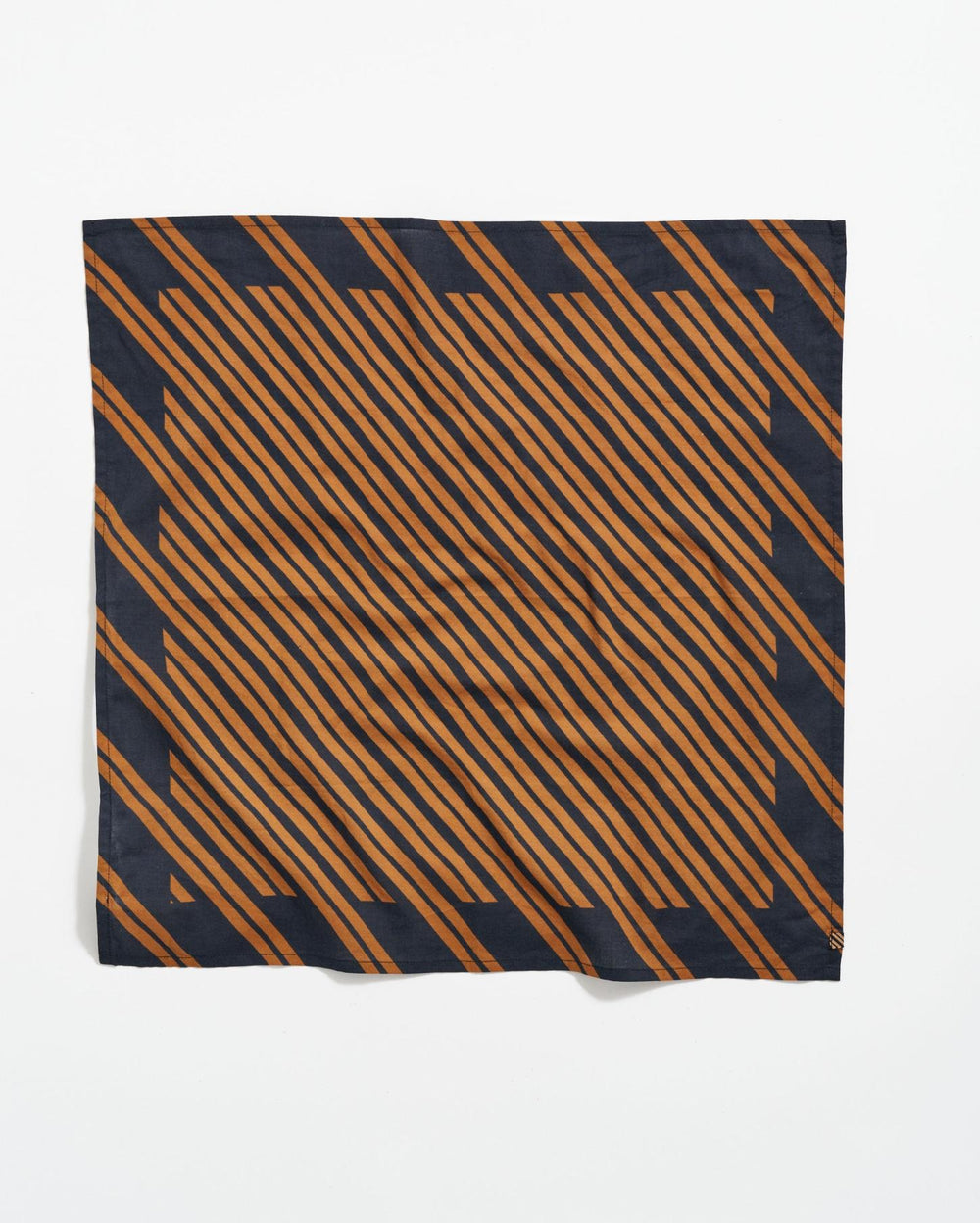 Men Heirloom Stripe Bandana Black/gold | Billy Reid Accessories