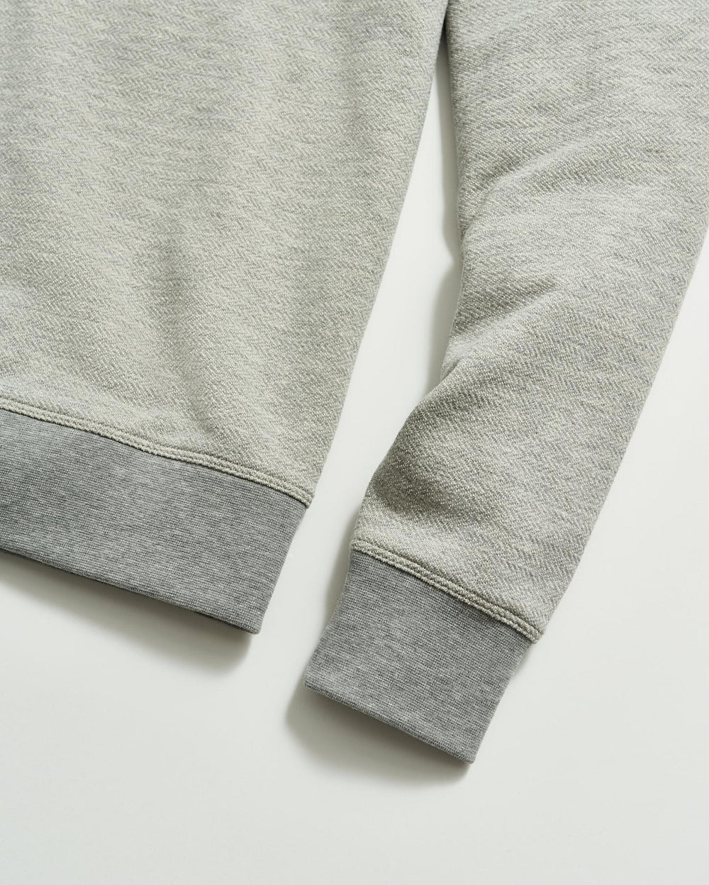 Men Herringbone Half Zip Light Grey | Billy Reid Sweaters &amp; Sweatshirts