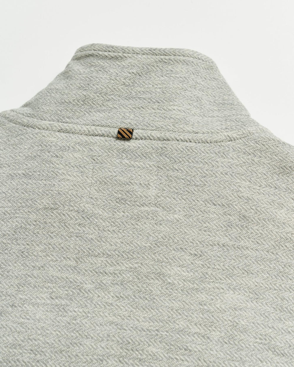 Men Herringbone Half Zip Light Grey | Billy Reid Sweaters &amp; Sweatshirts