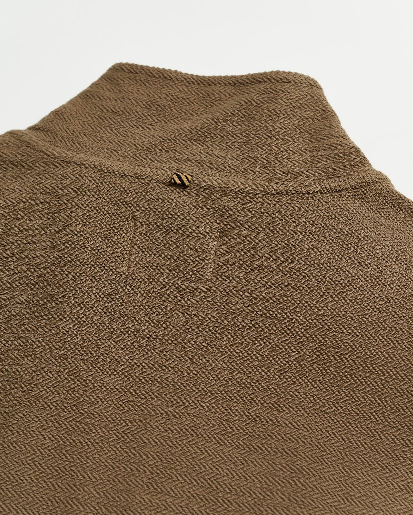 Men Herringbone Half Zip Moss Green | Billy Reid Sweaters &amp; Sweatshirts