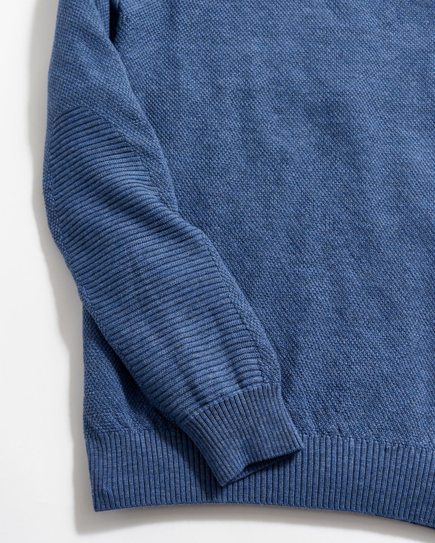Men Hunting Sweater Denim Blue | Billy Reid Sweaters &amp; Sweatshirts