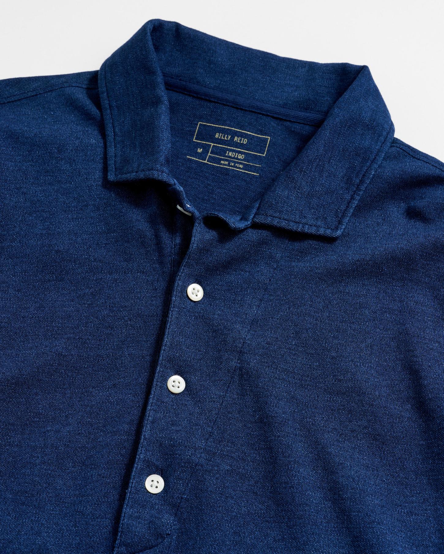 Men Indigo Polo Dark Indigo | Billy Reid Polos, Tees &amp; Henleys