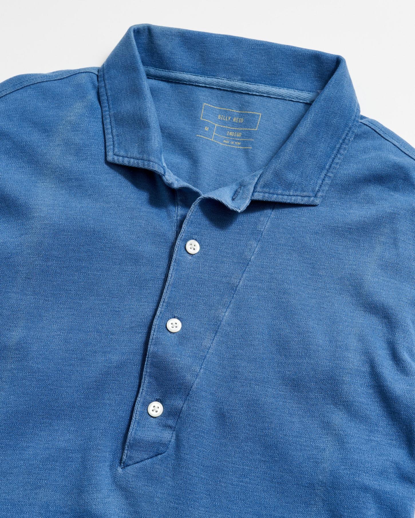 Men Indigo Polo Denim | Billy Reid Polos, Tees &amp; Henleys