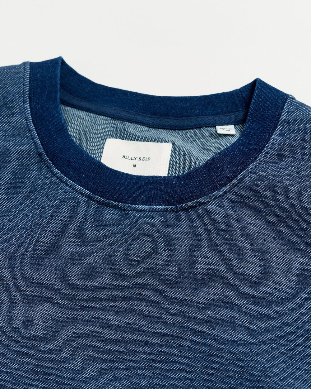 Men Indigo Terry Sweatshirt Dark Indigo | Billy Reid Sweaters &amp; Sweatshirts