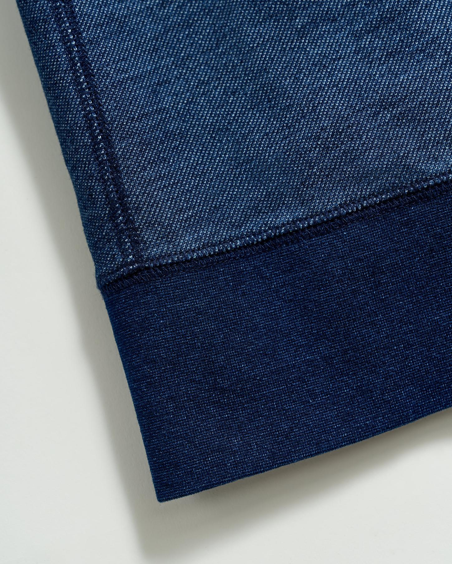 Men Indigo Terry Sweatshirt Dark Indigo | Billy Reid Sweaters &amp; Sweatshirts