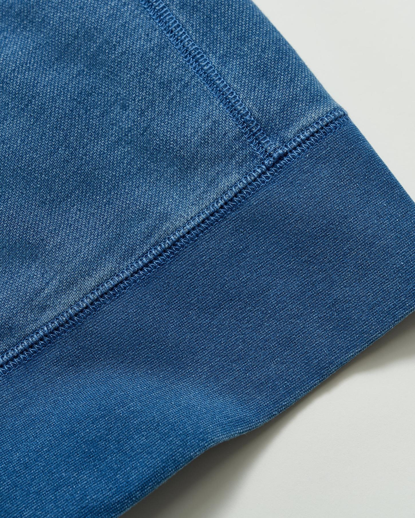 Men Indigo Terry Sweatshirt Denim | Billy Reid Sweaters &amp; Sweatshirts