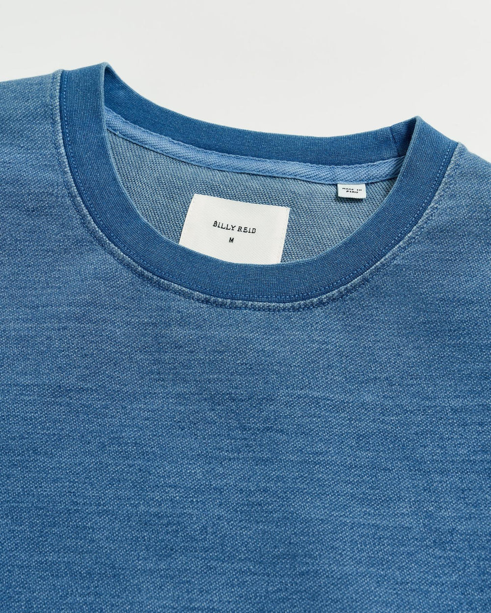 Men Indigo Terry Sweatshirt Denim | Billy Reid Sweaters &amp; Sweatshirts