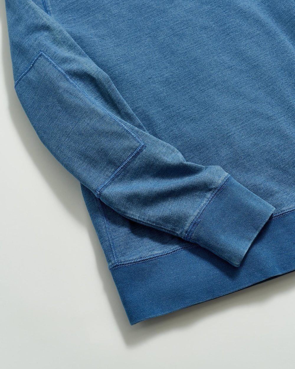 Men Indigo Terry Sweatshirt Denim | Billy Reid Sweaters &amp; Sweatshirts