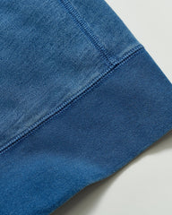 Men Indigo Terry Sweatshirt Denim | Billy Reid Sweaters &amp; Sweatshirts