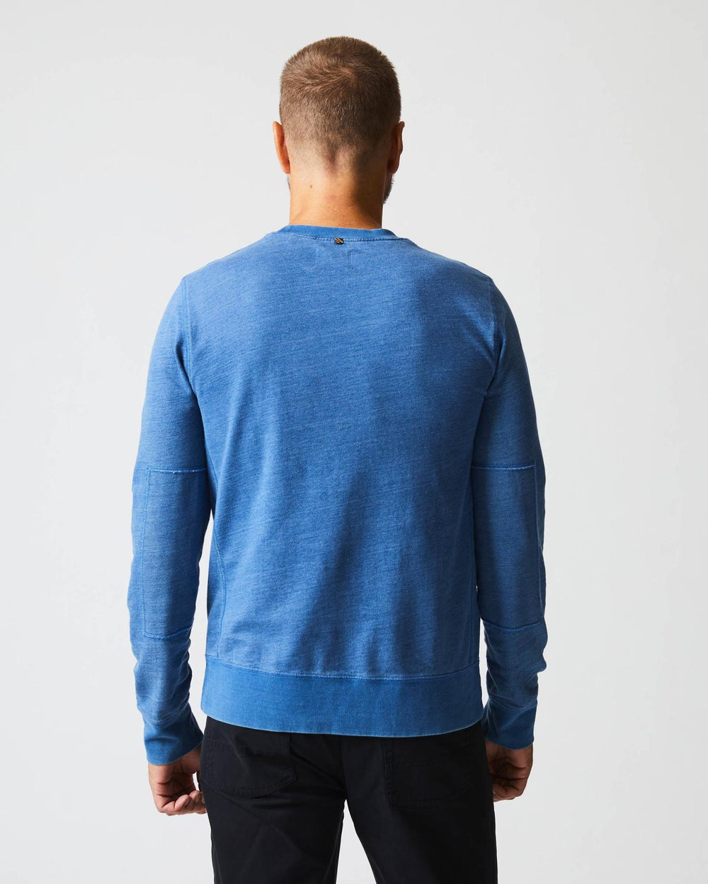 Men Indigo Terry Sweatshirt Denim | Billy Reid Sweaters &amp; Sweatshirts