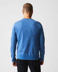 Men Indigo Terry Sweatshirt Denim | Billy Reid Sweaters &amp; Sweatshirts
