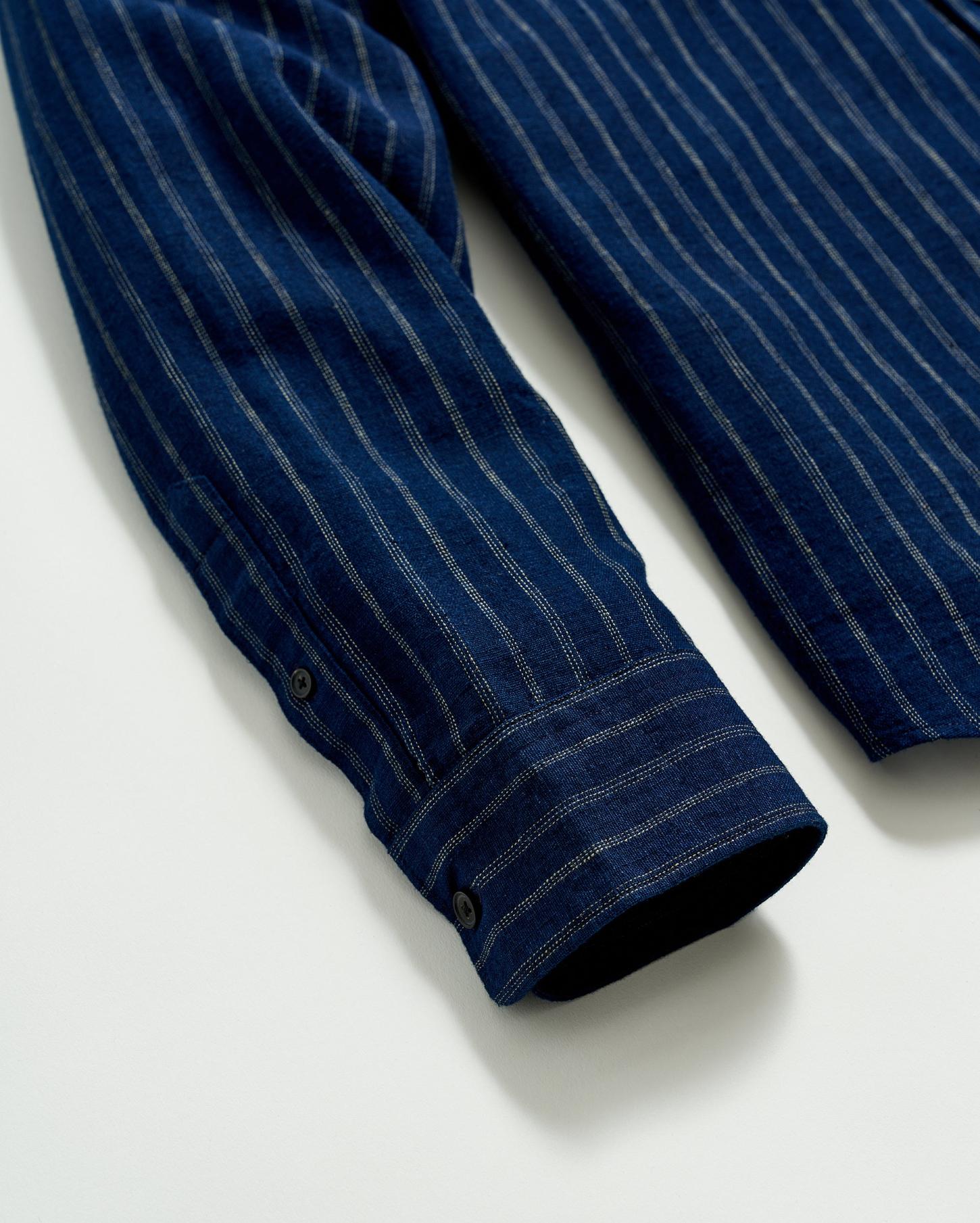 Men John T Shirt Indigo/white | Billy Reid Shirting