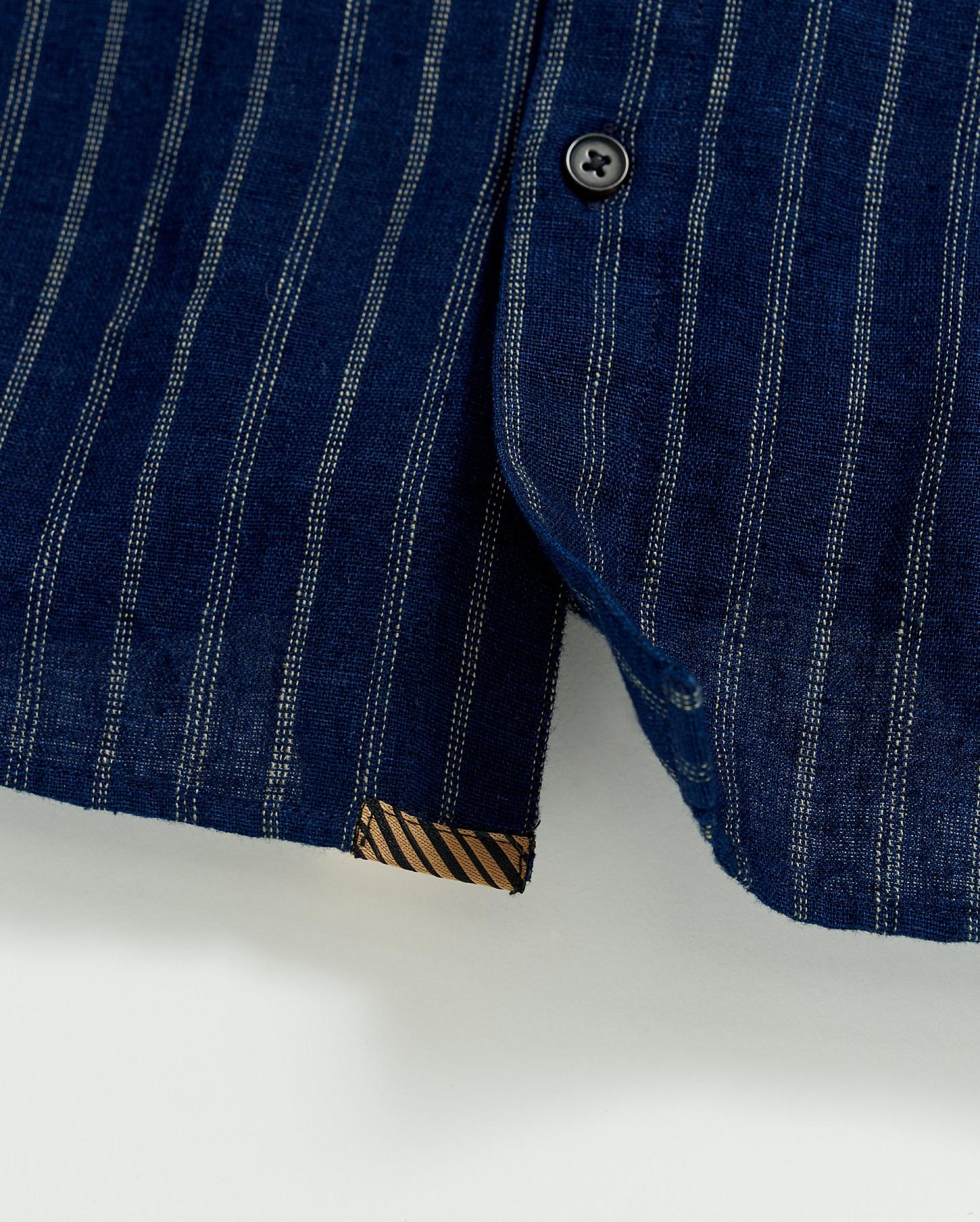 Men John T Shirt Indigo/white | Billy Reid Shirting