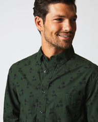 Men Kudzu Tuscumbia Shirt Evergreen/pine Green | Billy Reid Shirting