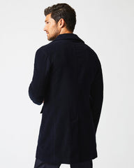 Men Lancaster Coat Carbon Blue | Billy Reid Jackets &amp; Outerwear