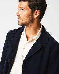 Men Lancaster Coat Carbon Blue | Billy Reid Jackets &amp; Outerwear