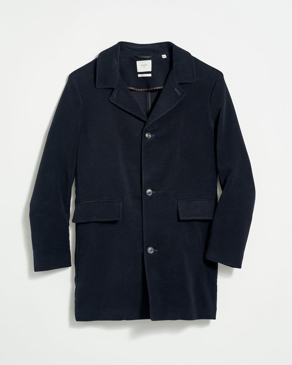 Men Lancaster Coat Carbon Blue | Billy Reid Jackets &amp; Outerwear